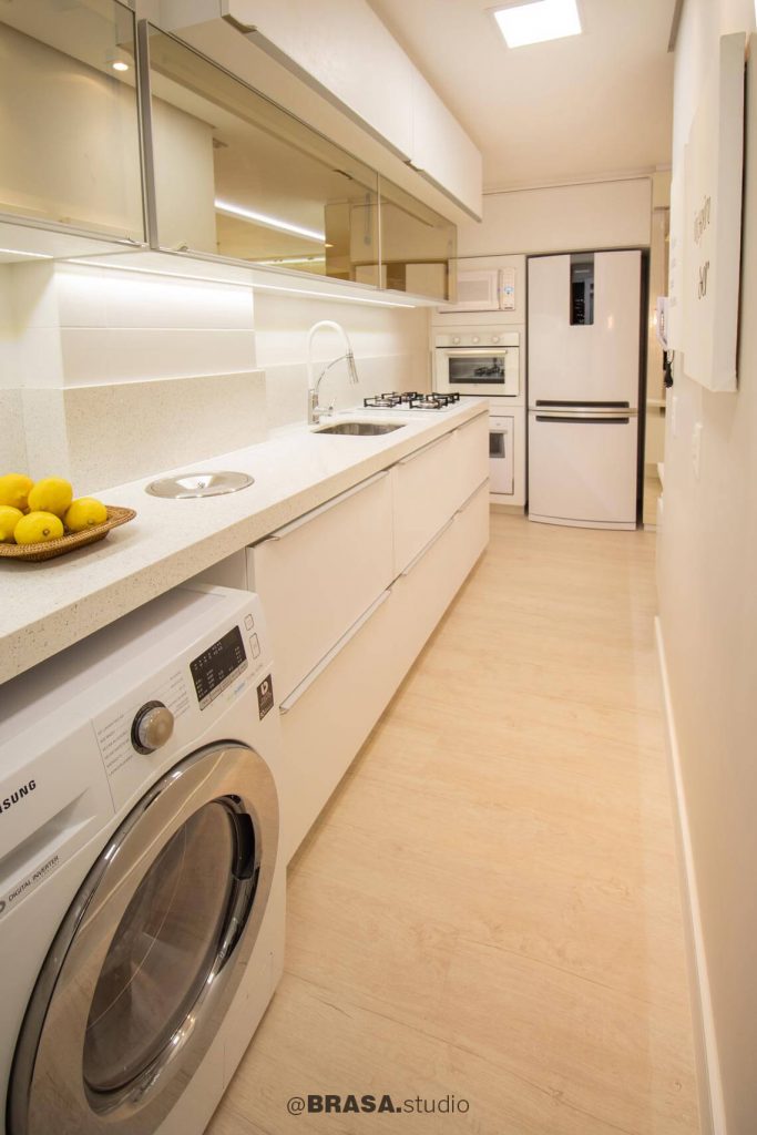 Projeto de interiores de apartamento, fotografia da cozinha - BRASA studio